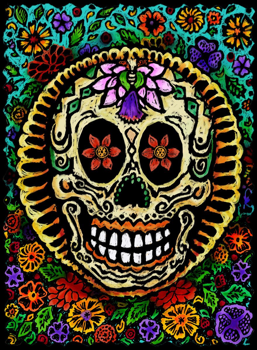 Sugar Skull - Dia De Los Muertos #2110