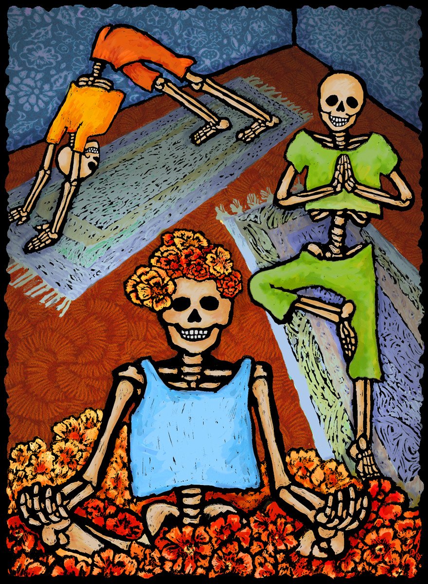 Yoga - Dia De Los Muertos #2115