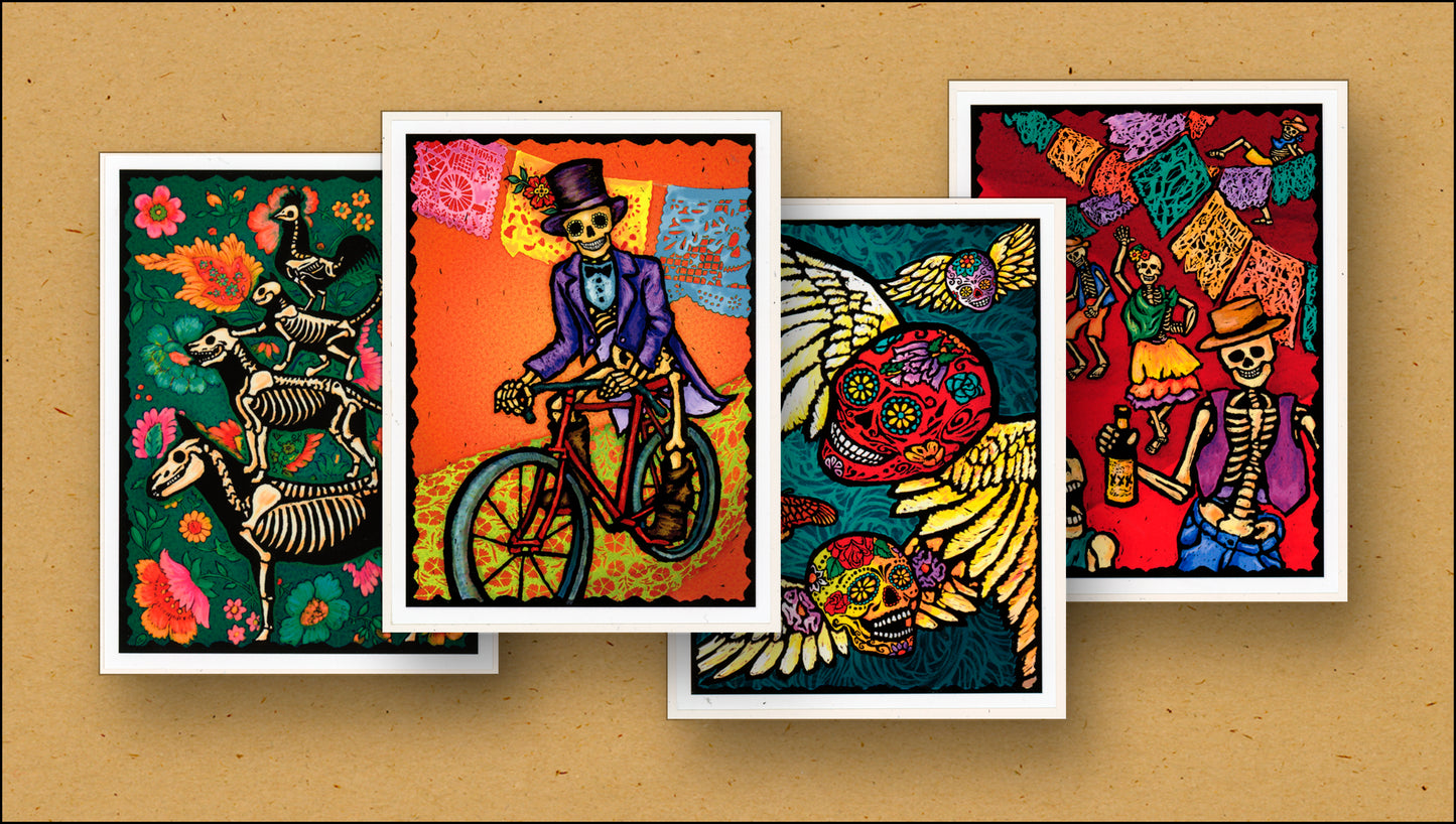 Day of the Dead Cards 6 each of 20 Styles