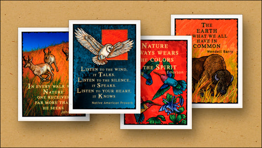 Nature Cards 6 each of 24 Styles