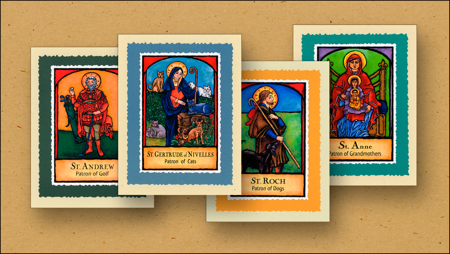 Patron Saint Cards 6 each of 24 Styles